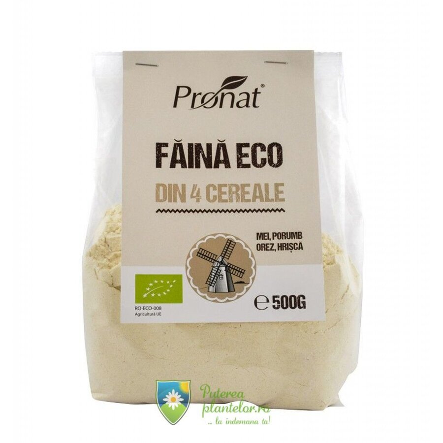 Faina agluteica bio din 4 cereale 500 gr