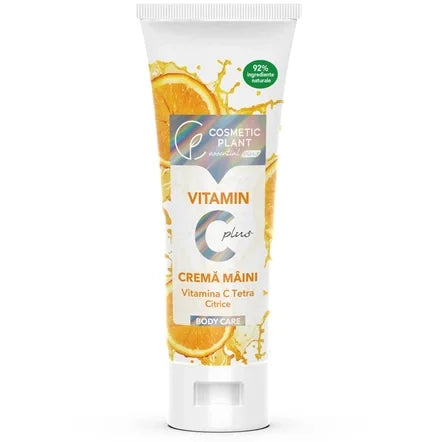 Cremă de maini cu textura lejera Vitamin C Plus, 75 ml, Cosmtic Plant