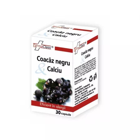 Coacaz negru si calciu 30 capsule