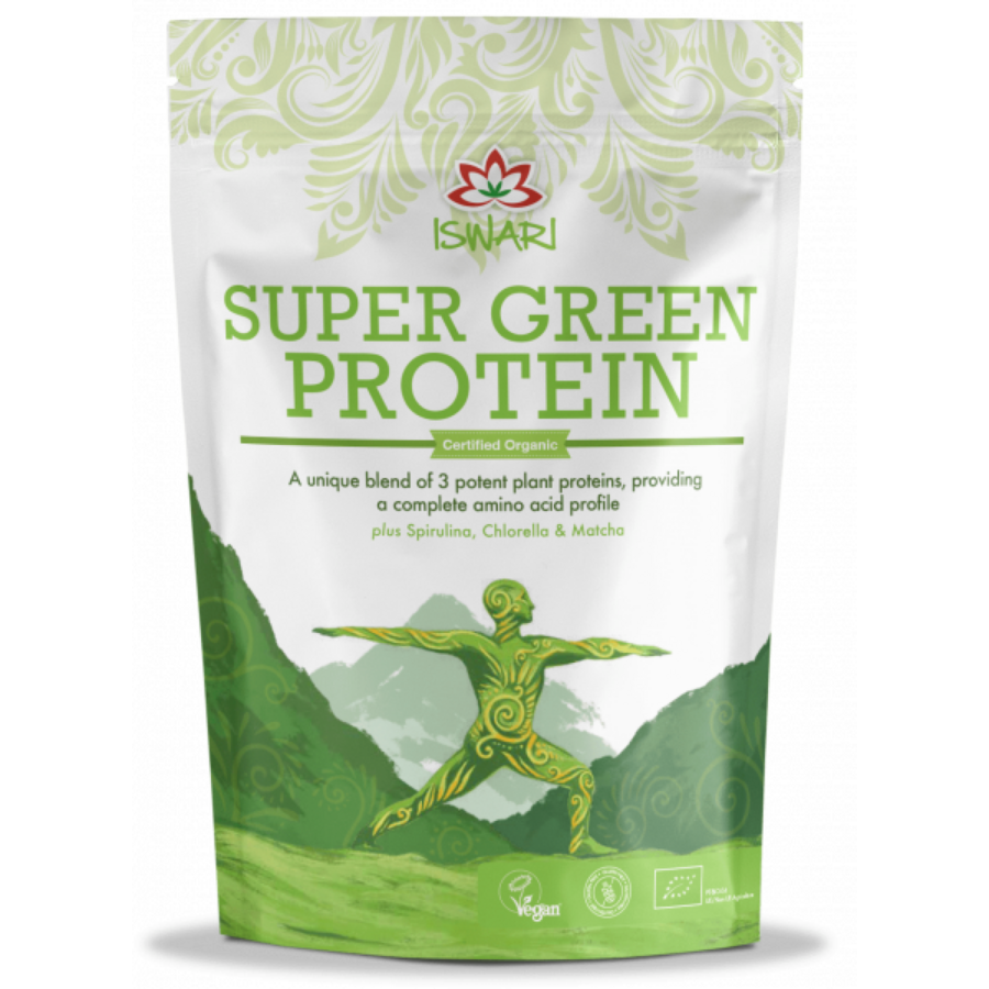 Pulbere proteica si detox bio Super Verde, 71.1% proteina 250g