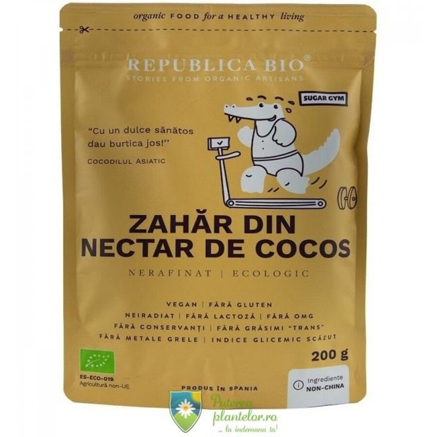 Zahar din nectar de cocos pur bio 200 gr