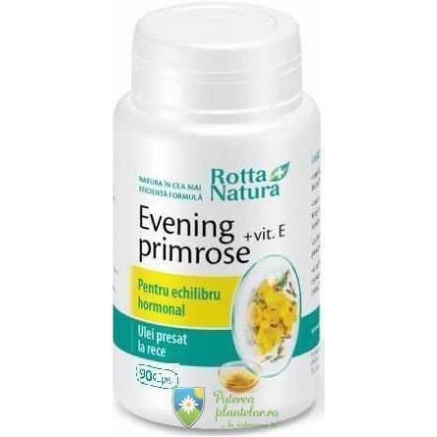 Evening Primrose cu Vitamina E 90 cps + 30 cps Cadou