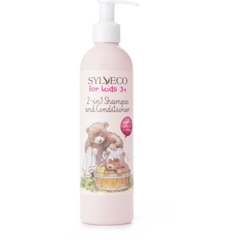 Sampon si balsam 2in1 pentru copii 3+, Sylveco, 300 ml