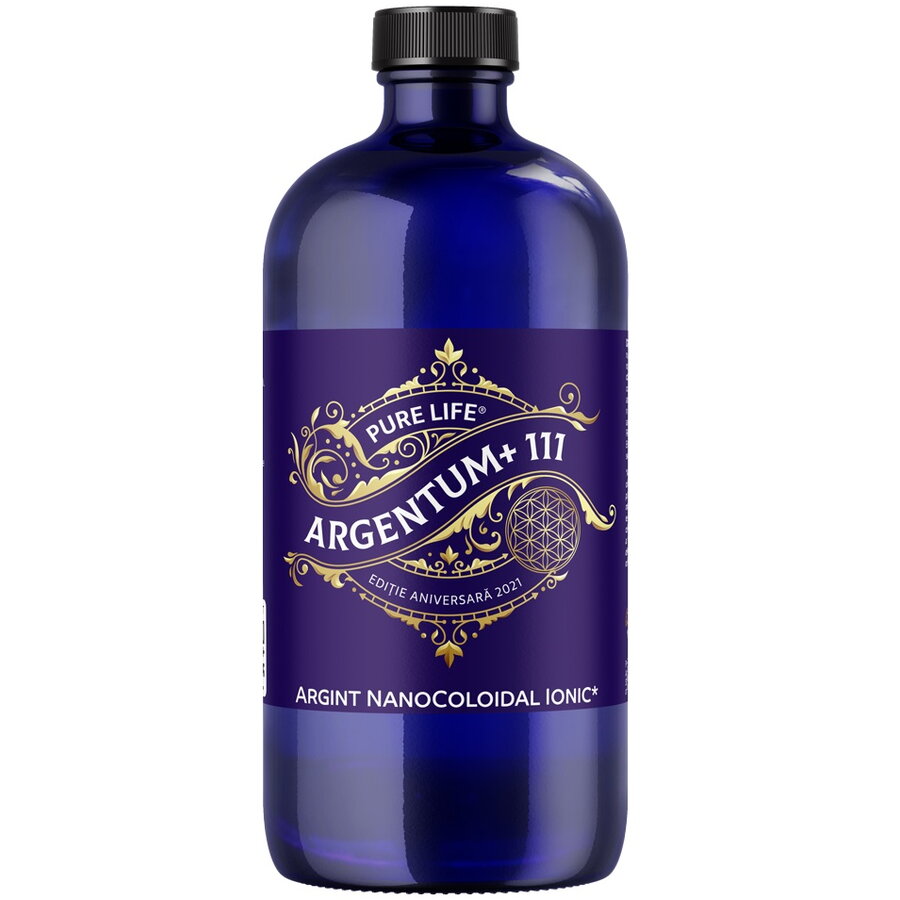 Argint coloidal-ionic Argentum 111ppm Pure Life 480 ml