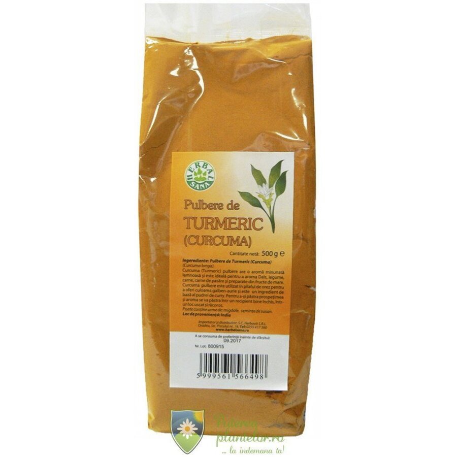 Turmeric (curcuma) pulbere 500 gr