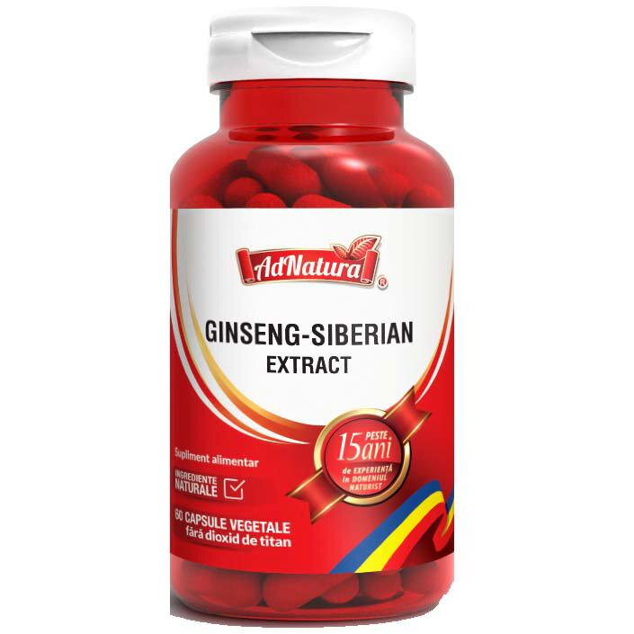 Ginseng Siberian Extract 60 capsule Adnatura