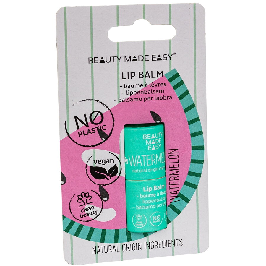 Balsam buze vegan, zero plastic, Watermelon, 5.5 g