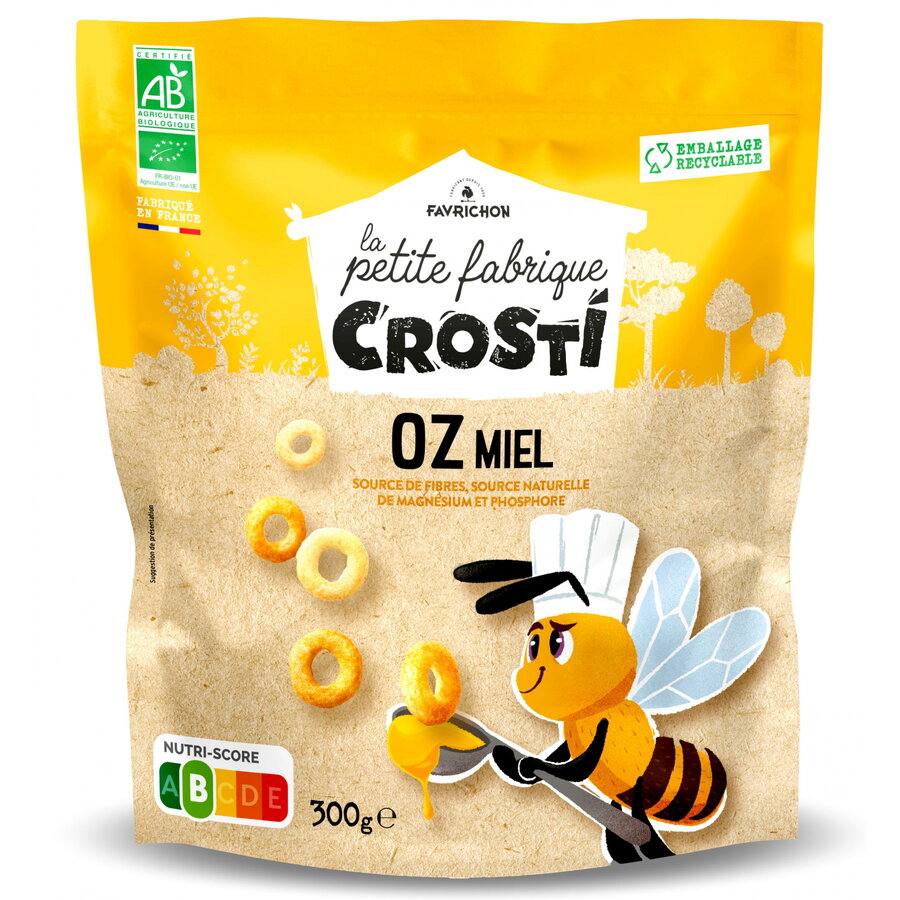 Ineluse expandate BIO pentru copii cu miere Crosti 300g