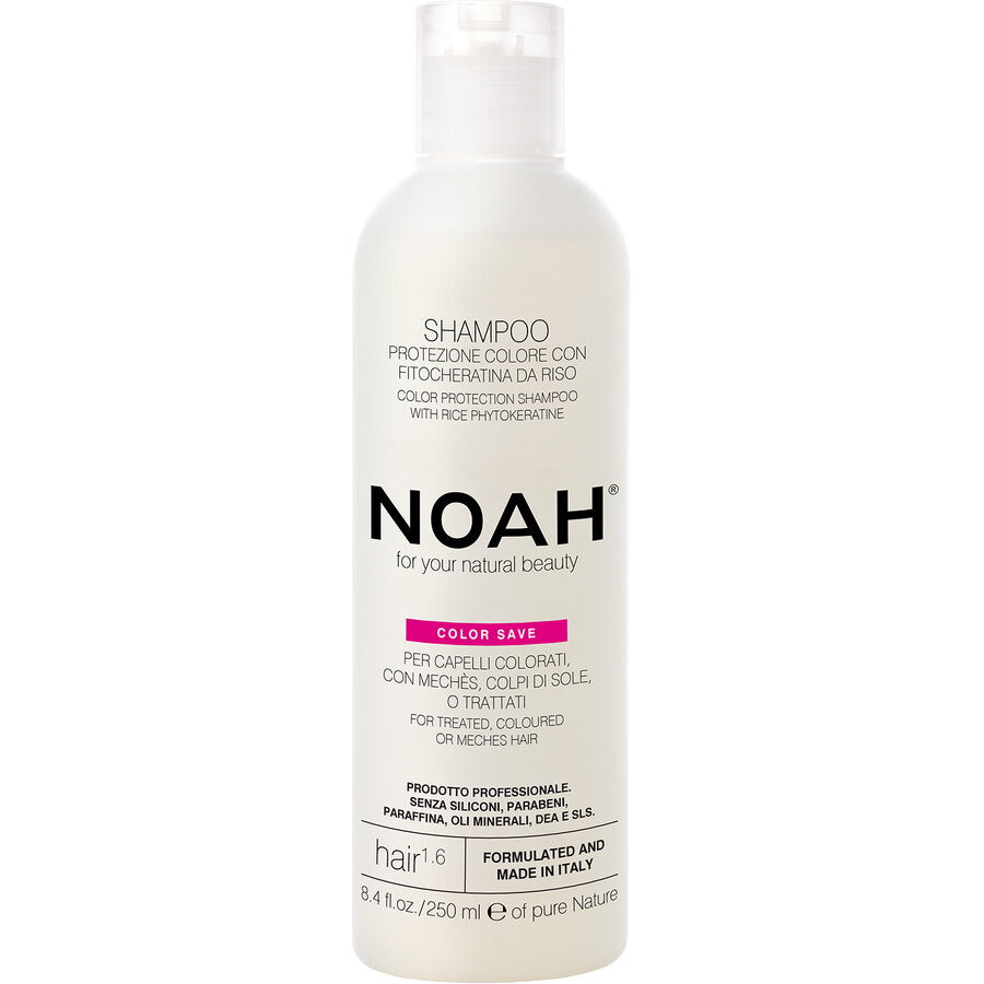 Sampon cu fitocheratina de orez pentru par vopsit (1.6), Noah, 250 ml