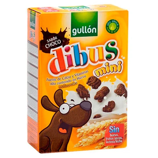 Gullon Biscuiti mini de cacao Dibus, fara lactoza 250g