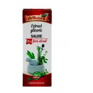 Extract gliceric de salvie, 50ml, AdNatura