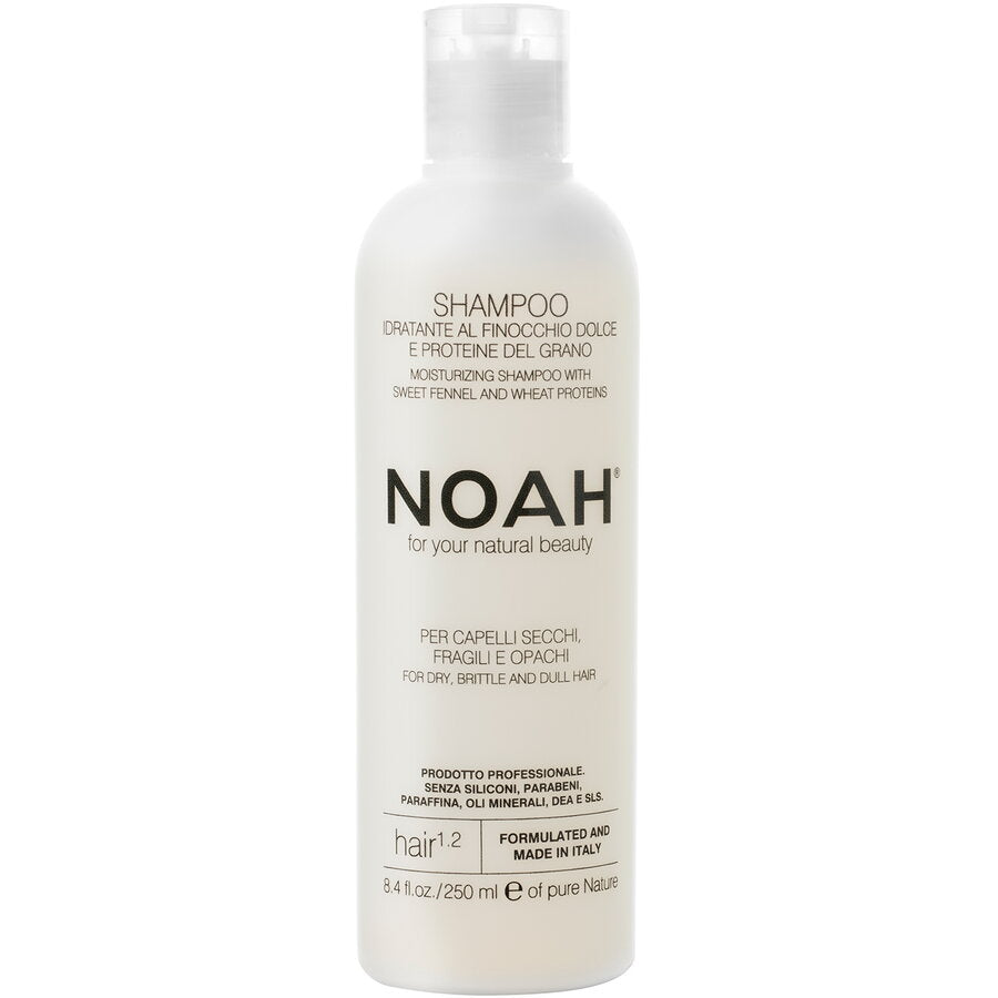 Sampon natural hidratant cu fenicul pentru par uscat, fragil si lipsit de stralucire (1.2), Noah, 250 ml