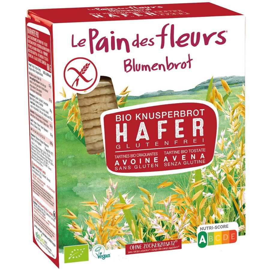 Paine crocanta cu ovaz, fara gluten bio Blumenbrot, 150g