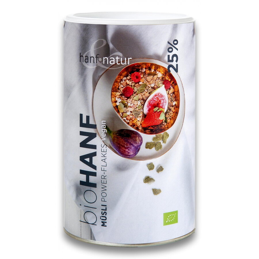 Muesli proteic cu fulgi de canepa BIO Hanf  Natur 400 gr