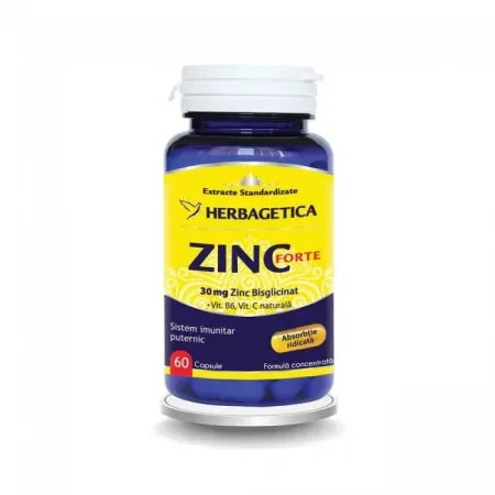 Zinc Forte, 60 capsule, Herbagetica