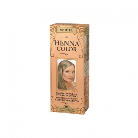 Balsam Colorant pentru Par cu Henna Nr. 111 - Blond Natural 75ml