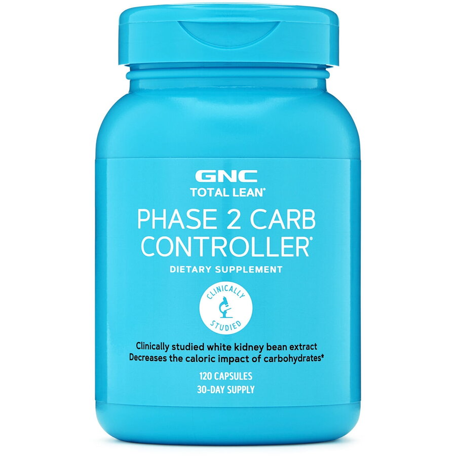 Gnc Total Lean Phase 2 Carb Controller, Controlul Carbohidratilor, 120 Cps