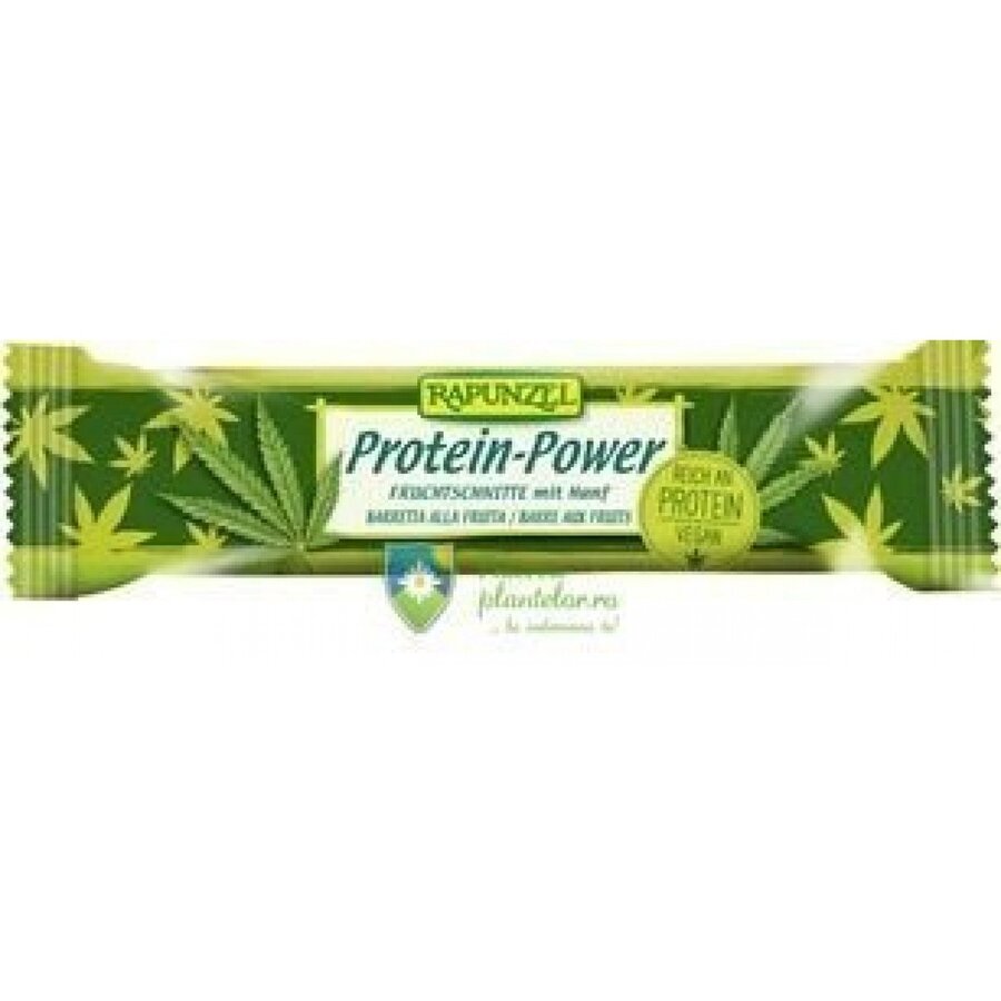 Baton proteic din fructe cu canepa fara zahar 30 gr BIO