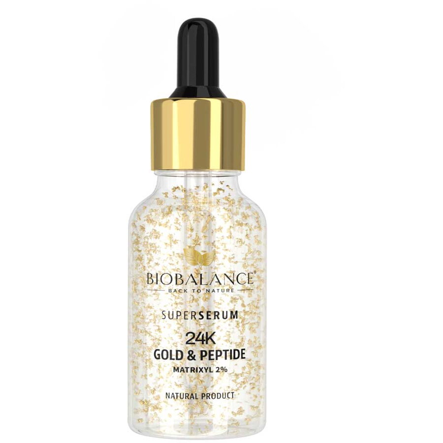 Super Serum cu Aur 24K si Peptide, Bio Balance, 30 ml