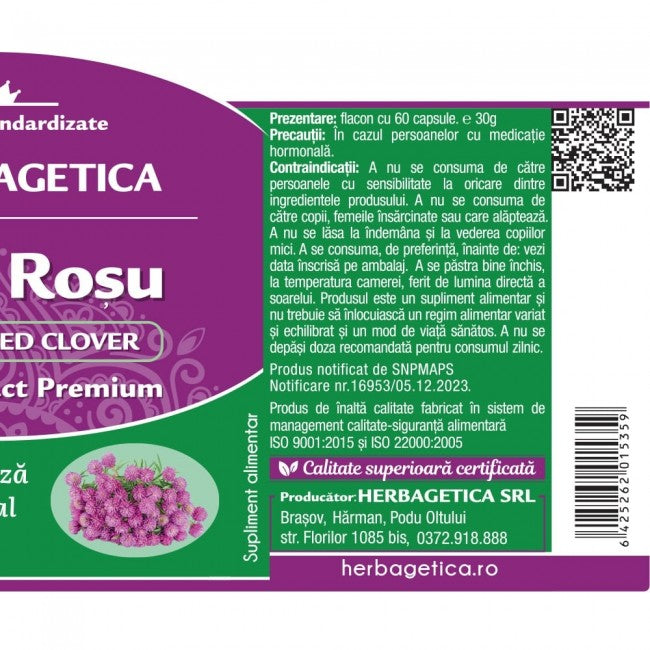 TRIFOI ROSU / RED CLOVER 60 CPS