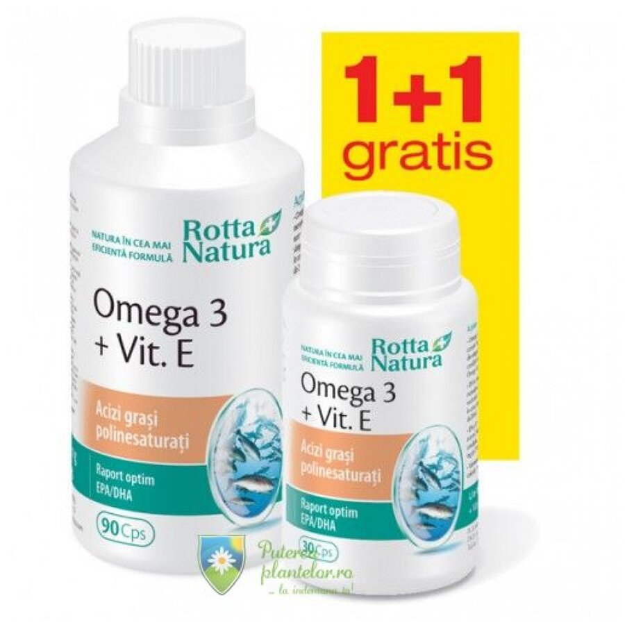 Omega 3 + Vit. E 90cps+ 30cps Cadou