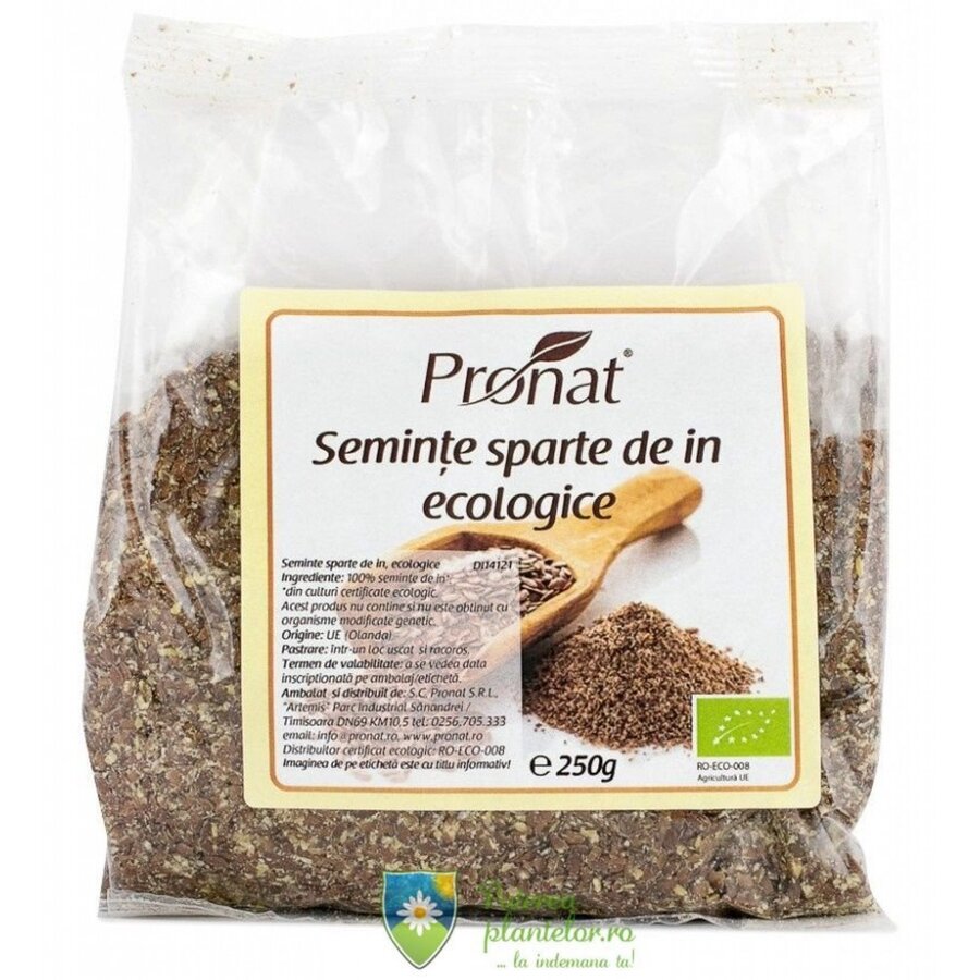 Seminte de in sparte Bio 250 gr