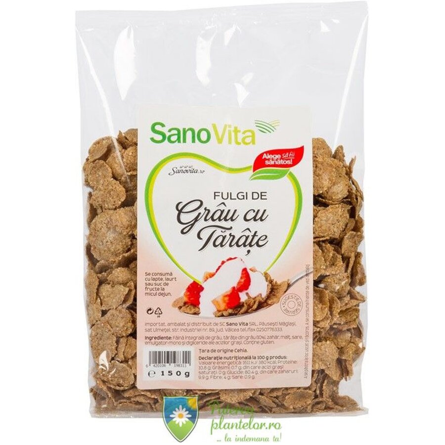 Fulgi de grau cu tarate 150 gr