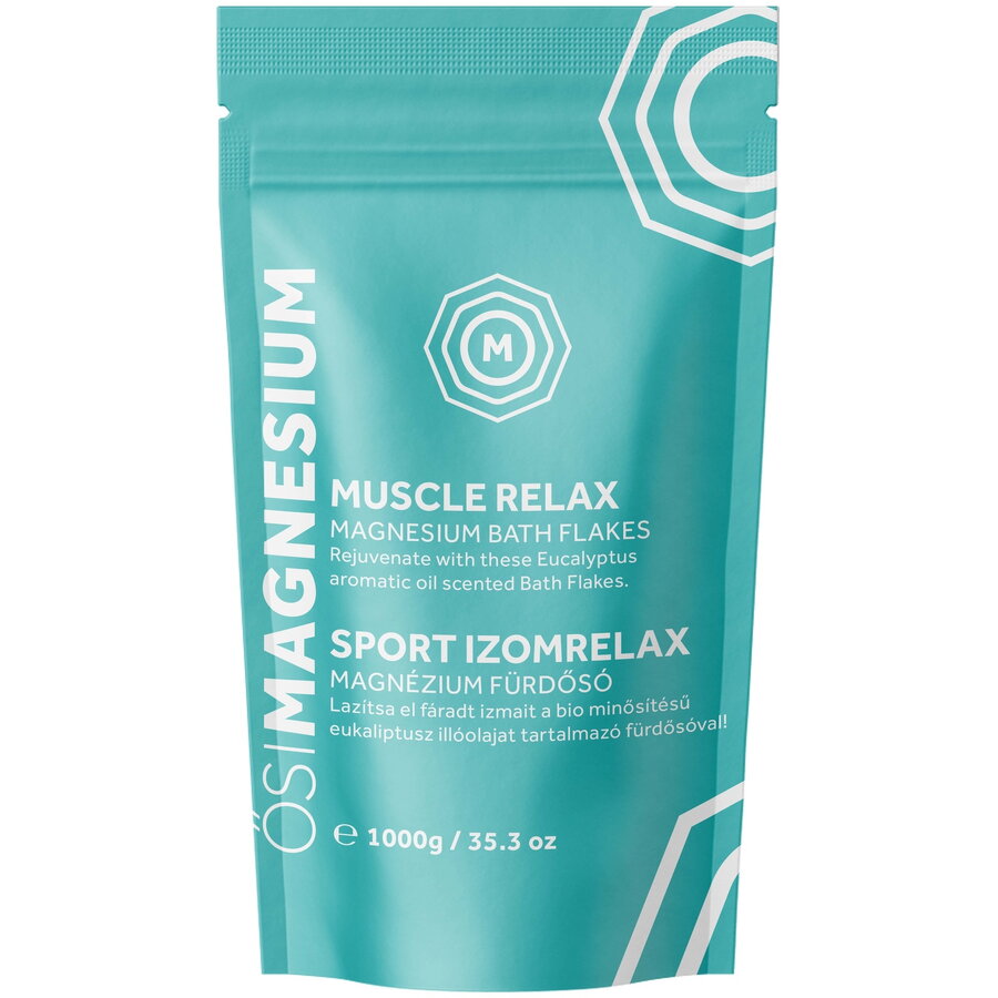 Fulgi de baie Muscle Relax cu magneziu si eucalipt, 1000 g