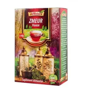 Ceai de zmeur frunze, 50g, AdNatura