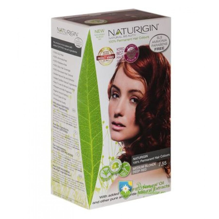 Vopsea de par Blond mediu roscat intens 7.55