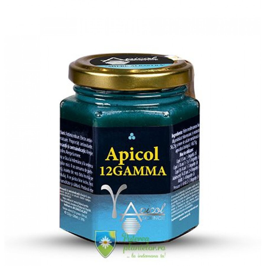 Apicol 12Gamma Mierea albastra ApicolScience 200 ml