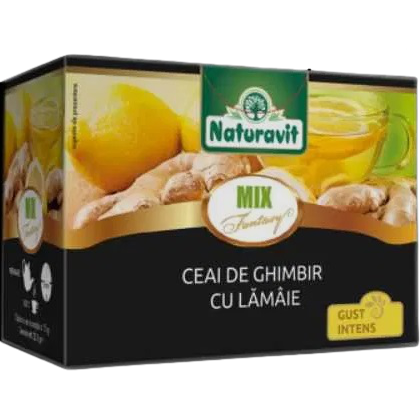 Ceai de Ghimbir cu Lamaie Mix Fantasy 15dz NATURAVIT