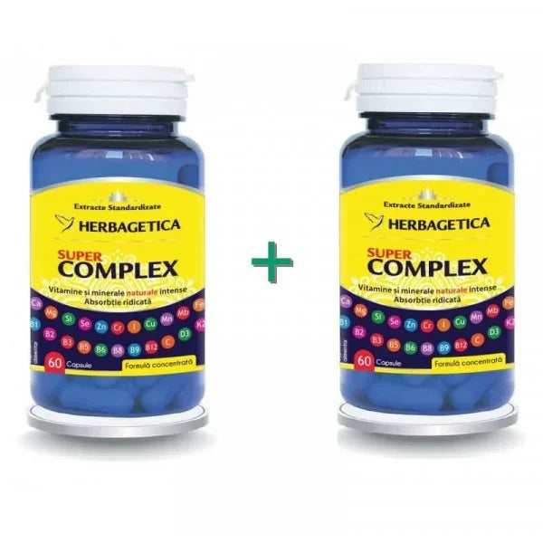 Super Complex - 60 + 60 cps (pachet cu -50% la a doua)