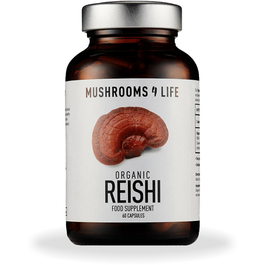 Organic Reishi Mushroom 800 mg Full Spectrum (60 capsule), Mushrooms4Life