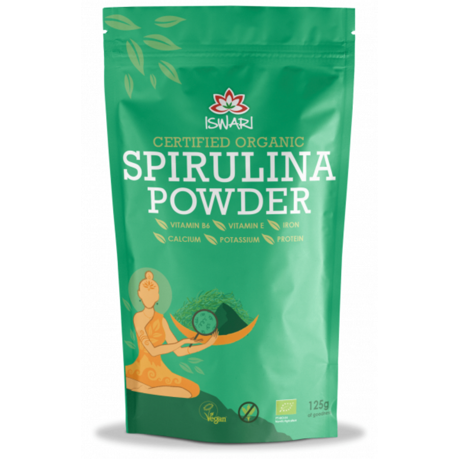 Spirulina bio sub forma de pulbere 125g