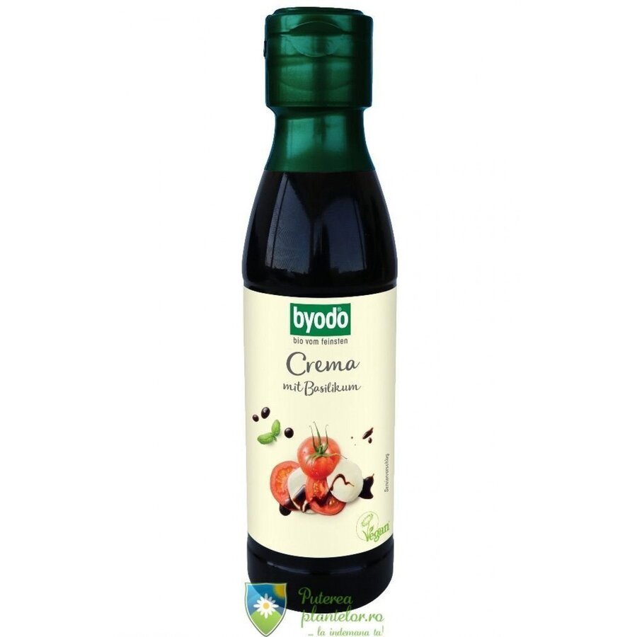 Otet balsamic crema cu busuioc bio 150 ml