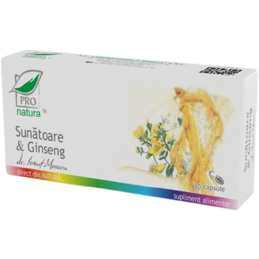 Sunatoare si Ginseng 30 capsule