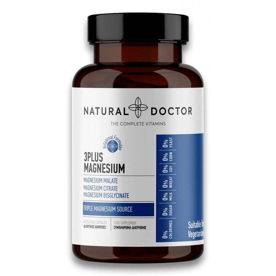 3PLUS MAGNESIUM recuperare musculara si functie psihologica normala Natural Doctor