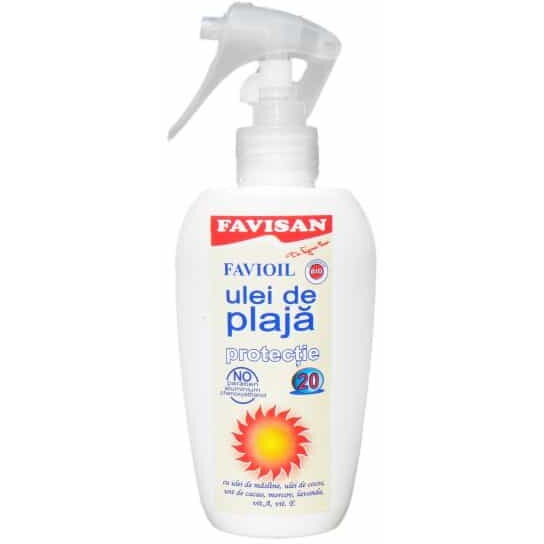 Favioil- Ulei De Plaja (Protectie Medie FPS 20) 125ml FAVISAN