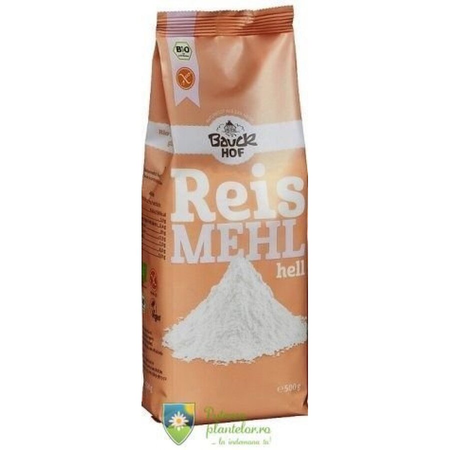 Faina alba de Orez Bio fara gluten 500 gr