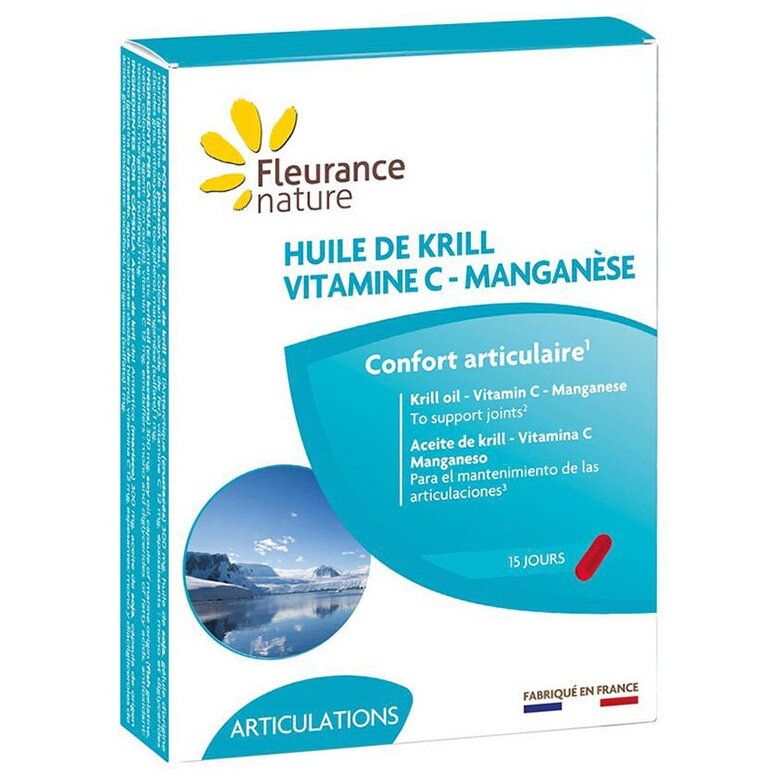 Ulei de Krill - Vitamina C - Mangan  Supliment alimentar 15 gelule