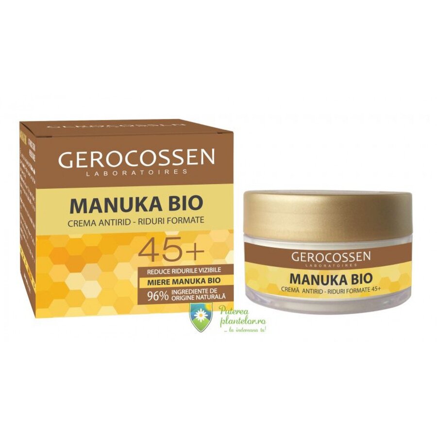 Crema antirid riduri formate 45+ Manuka Bio 50 ml