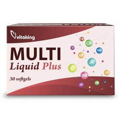 Multivitamin Lichid cu minerale, Ginseng si Luteina - 30 capsule gelatinoase