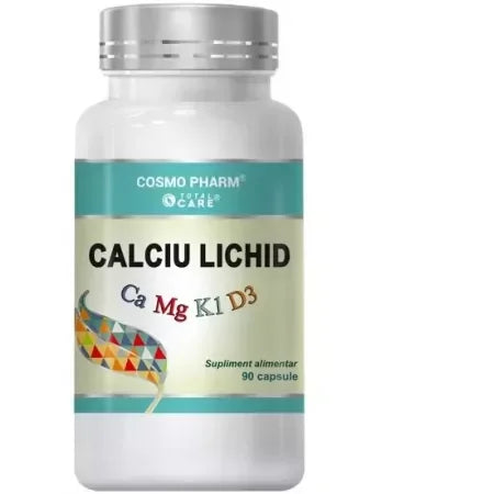 Calciu lichid, 90 capsule, Cosmopharm