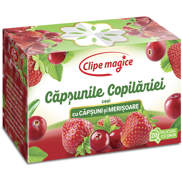 Capsunile Copilariei - Ceai cu capsuni si merisoare 20 plicuri