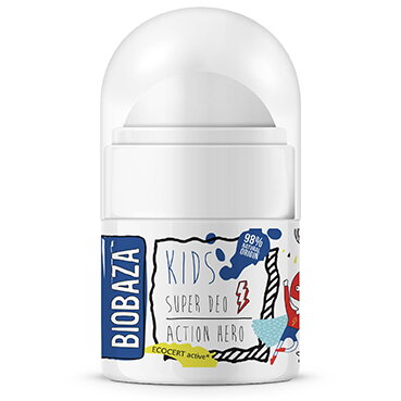 Deodorant natural pentru copii Action Hero, Biobaza, 30 ml