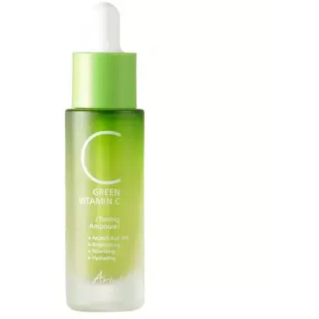 Toner ser Ariul Green Vitamin C 14 Toning Ampoule Pete Pigmentare 15ml NOU