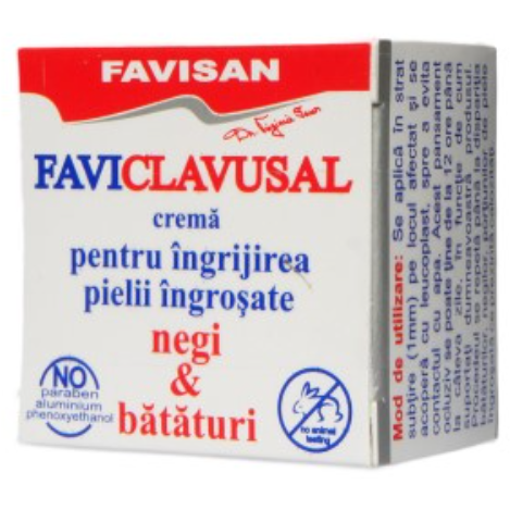 FaviClavusal Crema pentru ingrijirea pielii ingrosate, negi si bataturi 10 ml