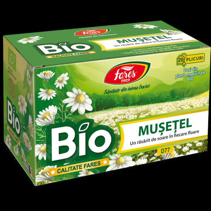 Musetel bio, D77, ceai la plic Fares