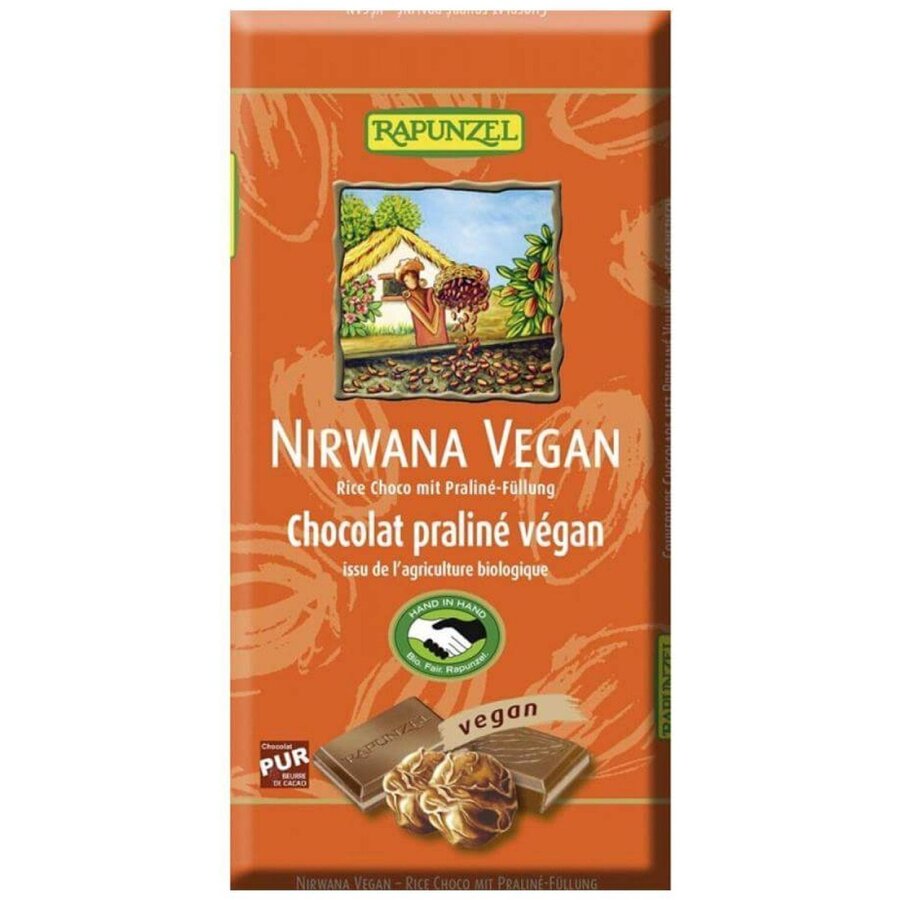 Ciocolata praline vegan Rapunzel 100g BIO